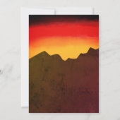 Invitation de la fête de feu de Jardin du coucher  (Dos)