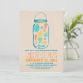 Invitation de la fête de fiançailles de la plage d (Debout devant)