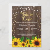 Invitation de la fête de fiançailles Fall in Love  (Devant)