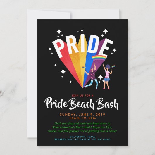 Invitation de la fête de fierté | FIERTÉ (Devant)