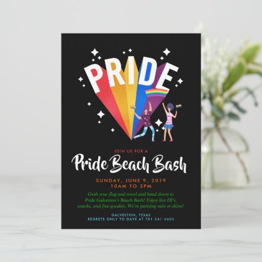 Invitation de la fête de fierté | FIERTÉ (Debout devant)