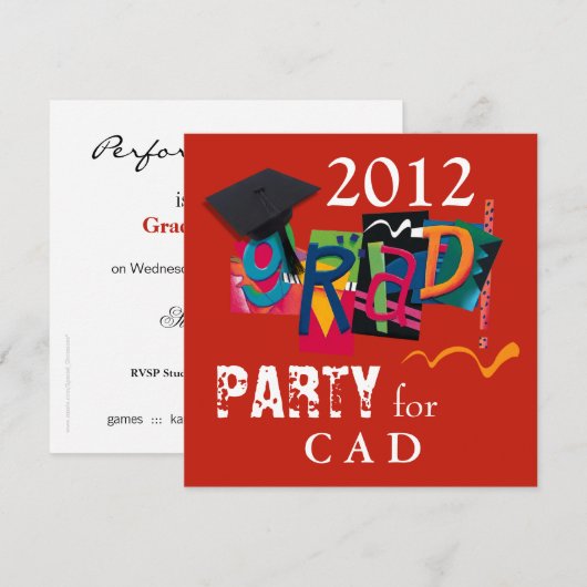 Invitation de la fête de fin d'année 2011 (Devant / Derrière)