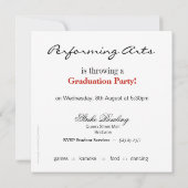 Invitation de la fête de fin d'année 2011 (Dos)