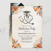 Invitation de la fête de fin d'études Médicale (Devant / Derrière)