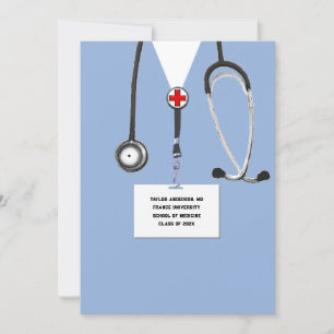 Invitation de la fête de fin d'études Médicale