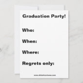 Invitation de la fête de fin d'études Médicales am (Dos)