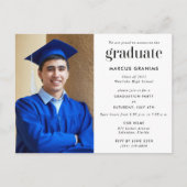 Invitation de la fête de fin d'études secondaires  (Devant)