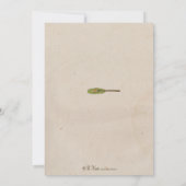 Invitation de la fête de Fondue (Dos)