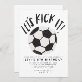 Invitation de la fête de football (Devant / Derrière)