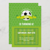 Invitation de la fête de football (Devant / Derrière)