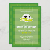 Invitation de la Fête de Football (Devant / Derrière)