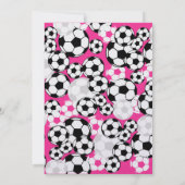 Invitation de la fête de football (Dos)