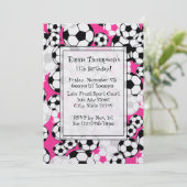 Invitation de la fête de football (Debout devant)