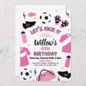 Invitation de la fête de football | Invitations de (Devant / Derrière)