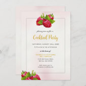 Invitation de la fête de framboise (Devant / Derrière)