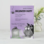 Invitation de la fête de Gargoyle Halloween (Debout devant)