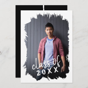 Invitation de la fête de Grad Photo Brossé avec au