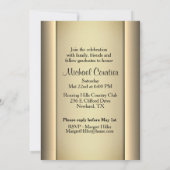 Invitation de la fête de graduation (Dos)