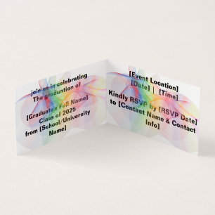 Invitation de la fête de graduation