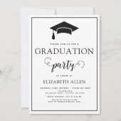 Invitation de la fête de graduation (Devant)
