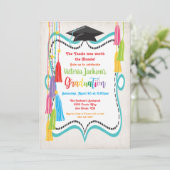 Invitation de la fête de graduation (Debout devant)