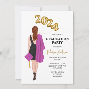Invitation de la fête de graduation