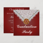 Invitation de la fête de graduation (Devant / Derrière)