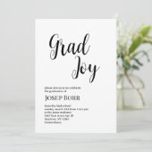 Invitation de la fête de graduation (Debout devant)