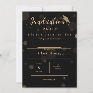 Invitation de la fête de graduation