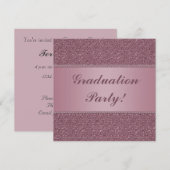 Invitation de la fête de graduation (Devant / Derrière)