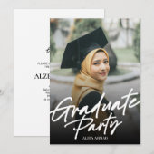 Invitation de la fête de graduation (Devant / Derrière)