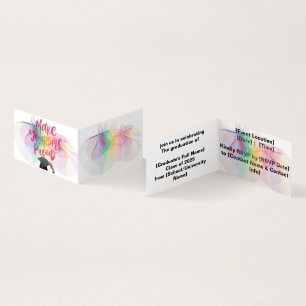 Invitation de la fête de graduation
