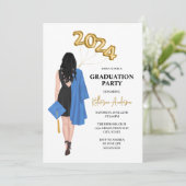 Invitation de la fête de graduation (Debout devant)
