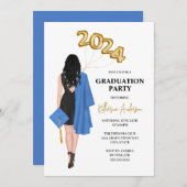 Invitation de la fête de graduation (Devant / Derrière)