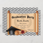 Invitation de la fête de graduation (Devant / Derrière)
