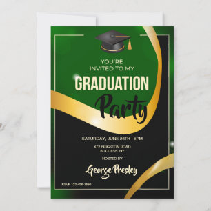 Invitation de la fête de graduation
