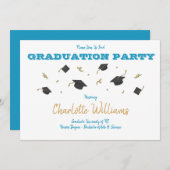 Invitation de la fête de graduation (Devant / Derrière)