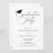 Invitation de la fête de graduation (Devant / Derrière)