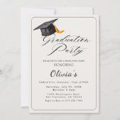 Invitation de la fête de graduation (Devant)
