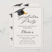 Invitation de la fête de graduation (Devant / Derrière)