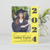 Invitation de la fête de graduation 2026 avec phot (Debout devant)