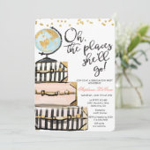 Invitation de la fête de graduation à thème de voy (Debout devant)