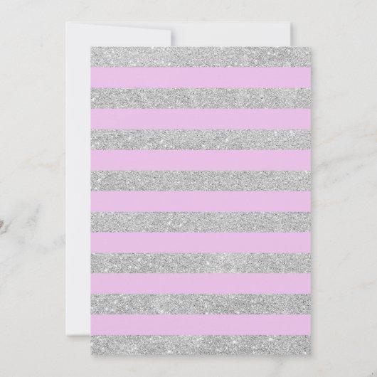 Invitation de la fête de graduation - Argent viole (Dos)