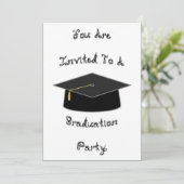 Invitation de la fête de graduation Black School C (Debout devant)