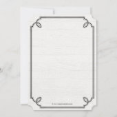 Invitation de la fête de graduation blanche de pay (Dos)