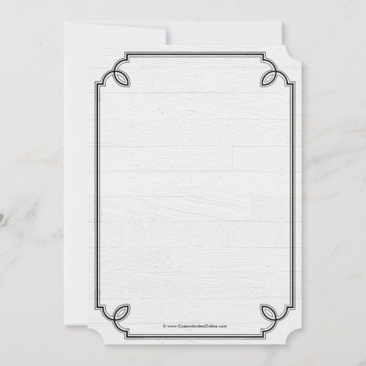 Invitation de la fête de graduation blanche de pay (Dos)