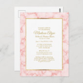 Invitation de la fête de graduation blanche en mar (Devant / Derrière)