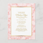 Invitation de la fête de graduation blanche en mar (Devant)