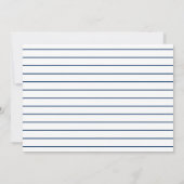 Invitation de la fête de graduation bleu et blanc (Dos)