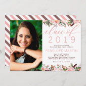 Invitation de la fête de graduation, Boho (Devant / Derrière)